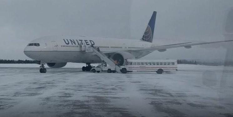 مسافران یک پرواز آمریکایی 14 ساعت در دمای زیر صفر گرفتار شدند